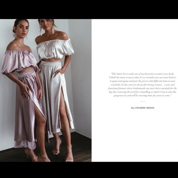 Grace Loves Lace Silky Satin Set - Purple, size Medium - Picture 4 of 7